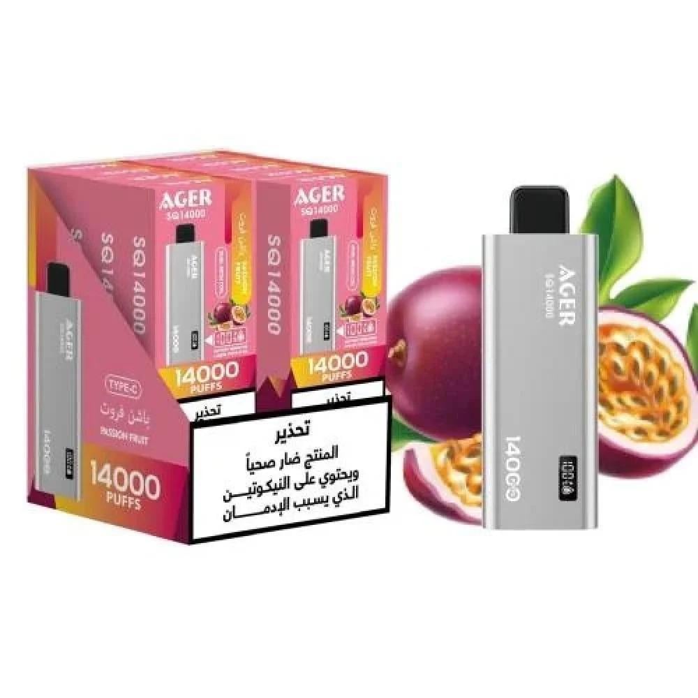 فيب اجير باشن فروت 14000 سحبة Passion fruit vape 14,000 puffs