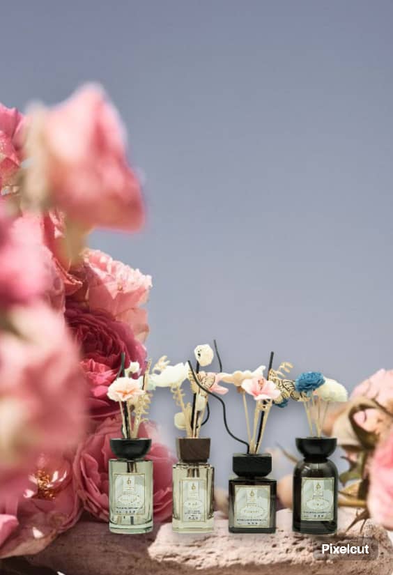 Fawah Stick Diffuser Set فواحة اعواد خشبيه برائحة فواح