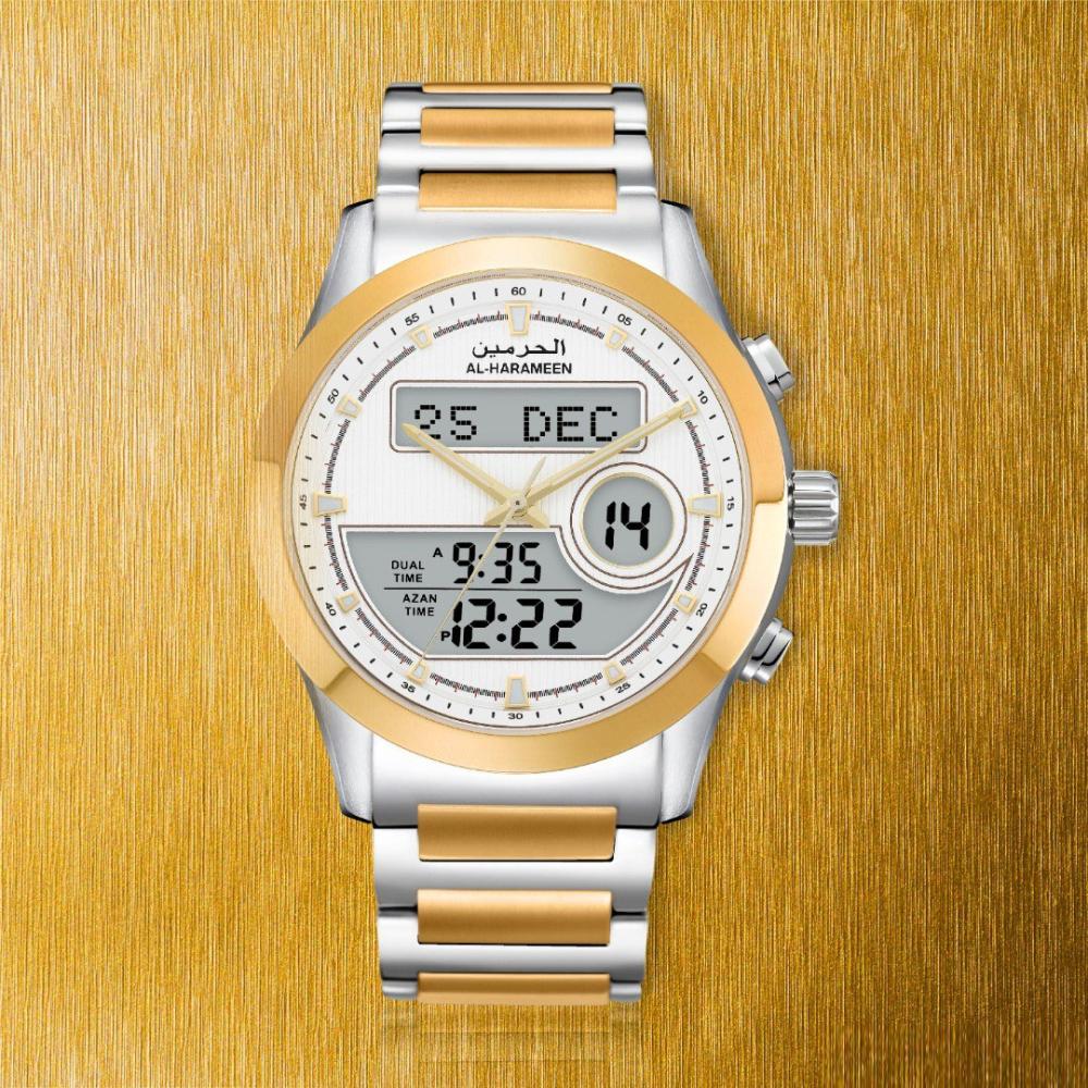 ساعة الحرمين الرجالية الفاخرة HA-6101 مقاس 46MM مقاوم للماء