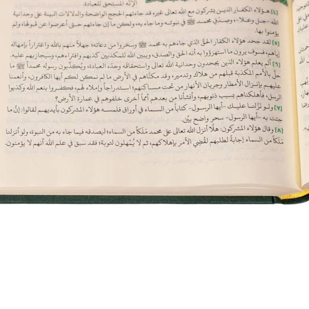 طبعة مجمع الملك فهد - التفسير الميسر مقاس ربع غلاف مجلد مقاس 20سم×14سم